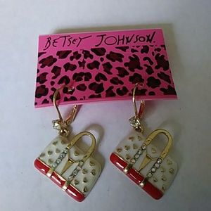Betsey Johnson Bag Earrings
